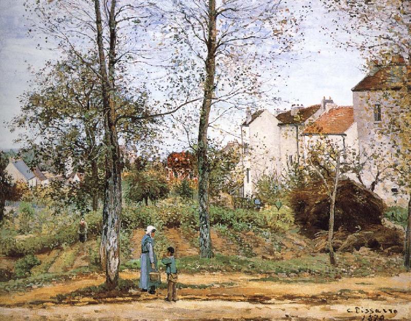 Camille Pissarro Village garden oil painting picture